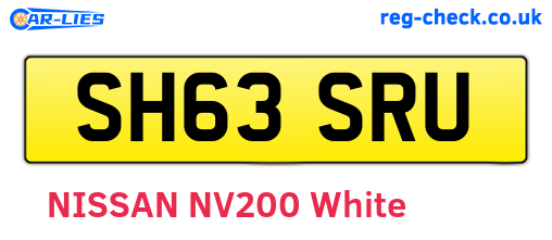 SH63SRU are the vehicle registration plates.