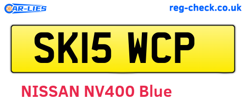 SK15WCP are the vehicle registration plates.