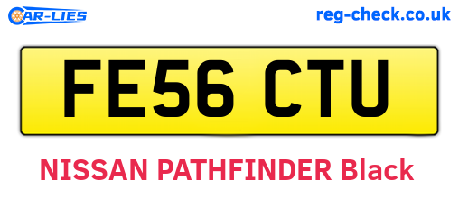 FE56CTU are the vehicle registration plates.