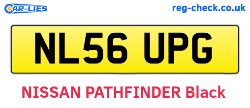 NL56UPG are the vehicle registration plates.