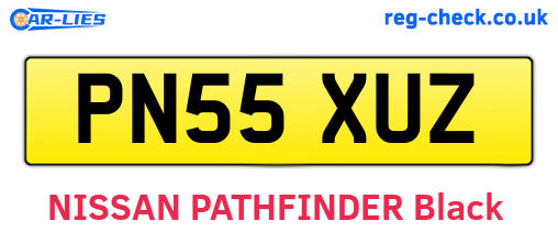 PN55XUZ are the vehicle registration plates.