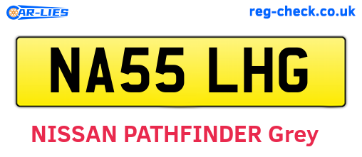 NA55LHG are the vehicle registration plates.