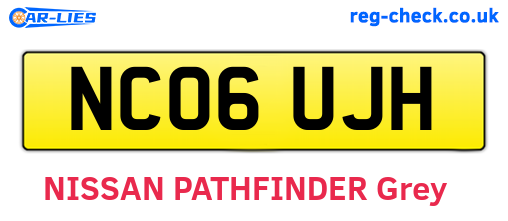 NC06UJH are the vehicle registration plates.