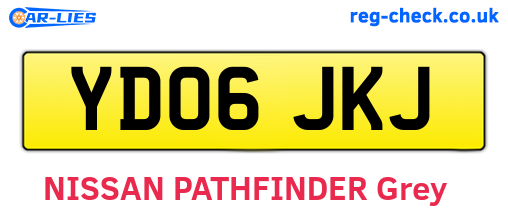 YD06JKJ are the vehicle registration plates.