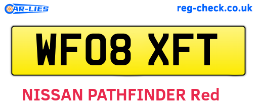 WF08XFT are the vehicle registration plates.