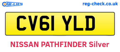 CV61YLD are the vehicle registration plates.