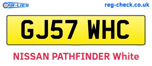 GJ57WHC are the vehicle registration plates.