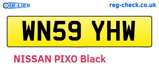 WN59YHW are the vehicle registration plates.