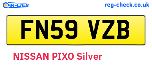 FN59VZB are the vehicle registration plates.
