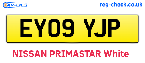 EY09YJP are the vehicle registration plates.