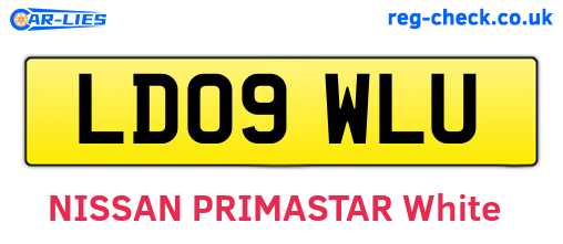 LD09WLU are the vehicle registration plates.