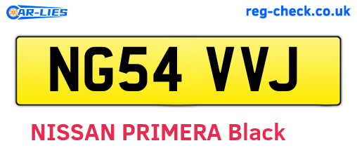 NG54VVJ are the vehicle registration plates.