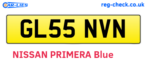 GL55NVN are the vehicle registration plates.