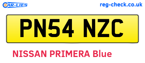 PN54NZC are the vehicle registration plates.