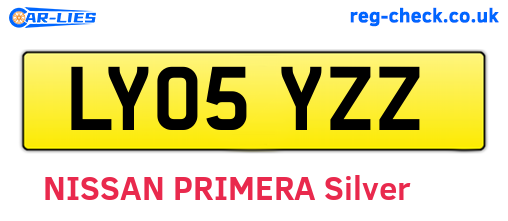LY05YZZ are the vehicle registration plates.