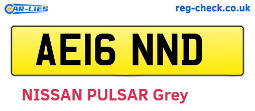 AE16NND are the vehicle registration plates.