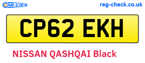 CP62EKH are the vehicle registration plates.