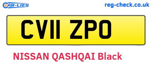 CV11ZPO are the vehicle registration plates.