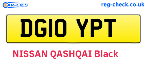 DG10YPT are the vehicle registration plates.