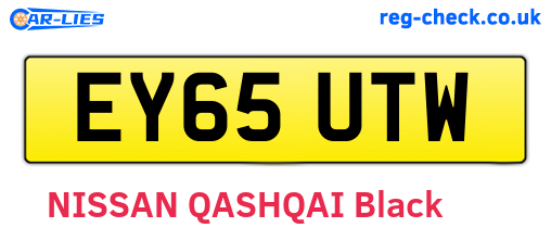 EY65UTW are the vehicle registration plates.