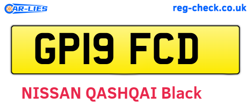 GP19FCD are the vehicle registration plates.