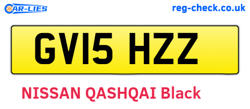 GV15HZZ are the vehicle registration plates.