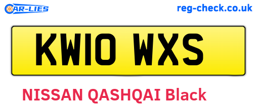 KW10WXS are the vehicle registration plates.