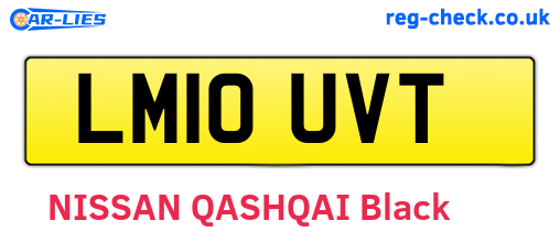 LM10UVT are the vehicle registration plates.