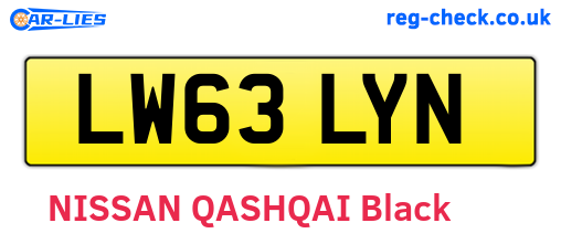 LW63LYN are the vehicle registration plates.