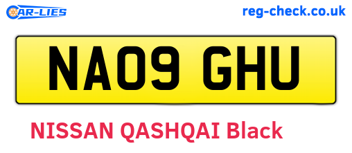 NA09GHU are the vehicle registration plates.