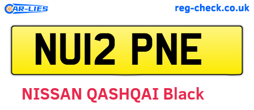 NU12PNE are the vehicle registration plates.