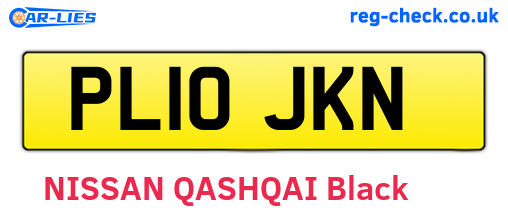 PL10JKN are the vehicle registration plates.