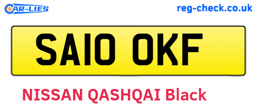 SA10OKF are the vehicle registration plates.