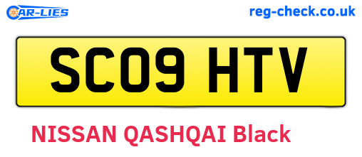 SC09HTV are the vehicle registration plates.