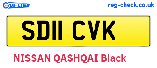SD11CVK are the vehicle registration plates.