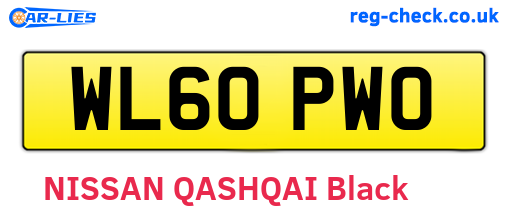 WL60PWO are the vehicle registration plates.