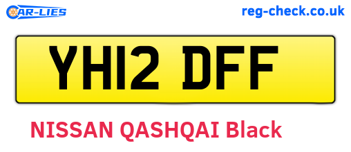 YH12DFF are the vehicle registration plates.