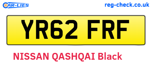 YR62FRF are the vehicle registration plates.