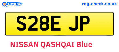 S28EJP are the vehicle registration plates.