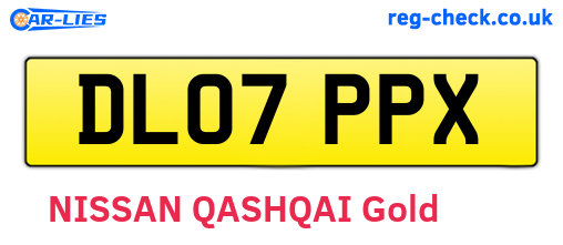 DL07PPX are the vehicle registration plates.
