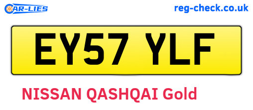EY57YLF are the vehicle registration plates.
