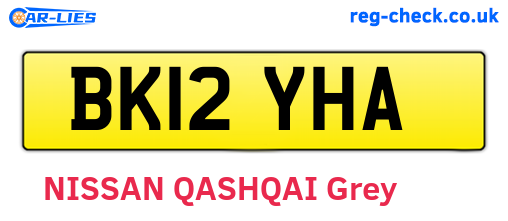 BK12YHA are the vehicle registration plates.