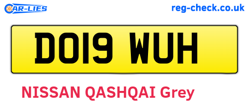 DO19WUH are the vehicle registration plates.