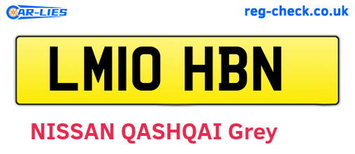 LM10HBN are the vehicle registration plates.