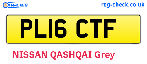 PL16CTF are the vehicle registration plates.