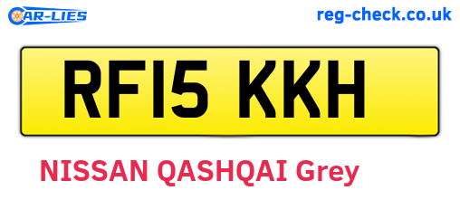 RF15KKH are the vehicle registration plates.