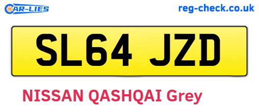 SL64JZD are the vehicle registration plates.