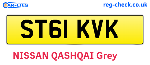 ST61KVK are the vehicle registration plates.