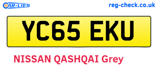 YC65EKU are the vehicle registration plates.