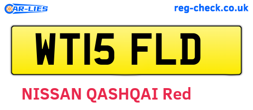 WT15FLD are the vehicle registration plates.